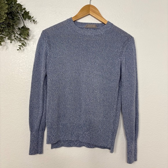 Everlane Sweaters - EVERLANE Crew Neck Knit Sweater Blue  Textured Pullover Women's XS